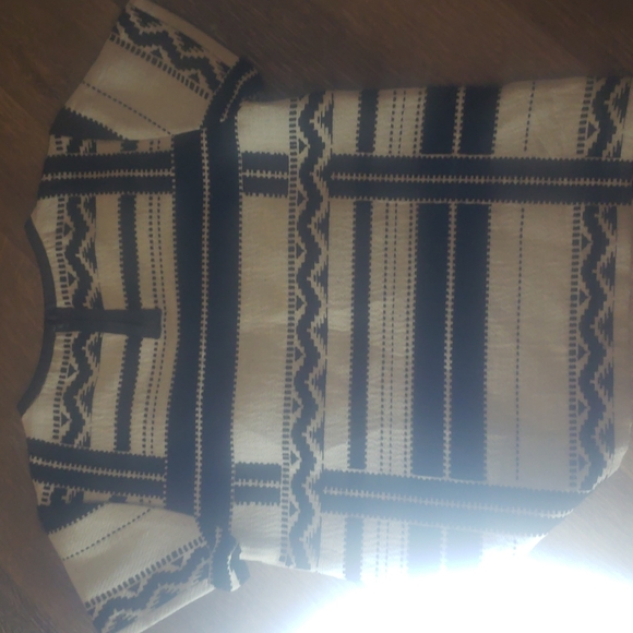 MADEWELL GEO  JACQUARD BLOUSE - Picture 8 of 11